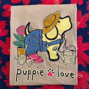 NWT Gardening Puppie Love Tee